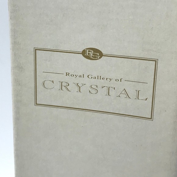 Vintage Royal Gallery Italian Lead Crystal Jessica Cobalt Blue Glass Vase 1997 - Picture 10 of 12